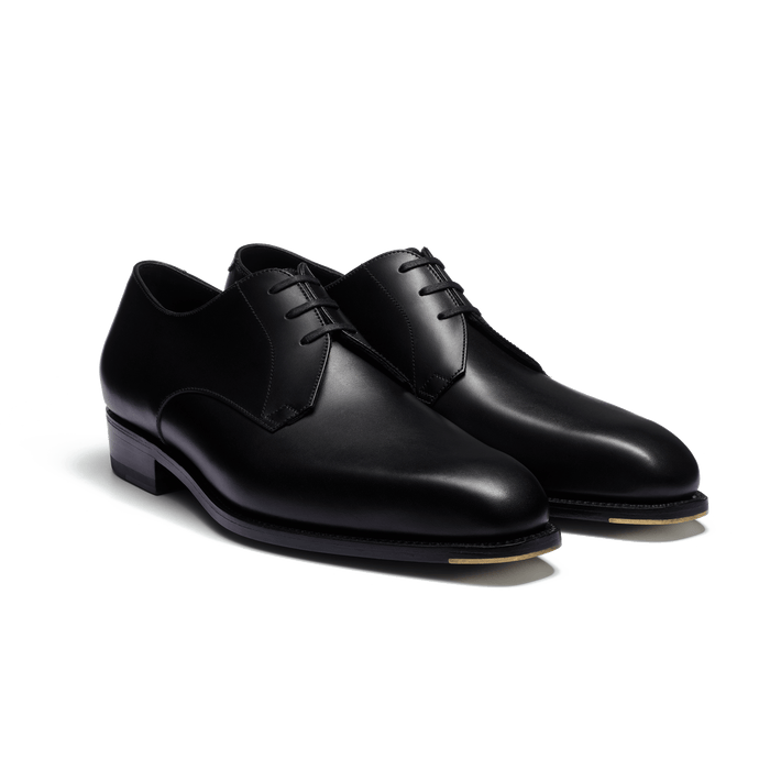 J.m. Weston Derby Trois Œillets Fusain Homme En Cuir Veau Box Noir