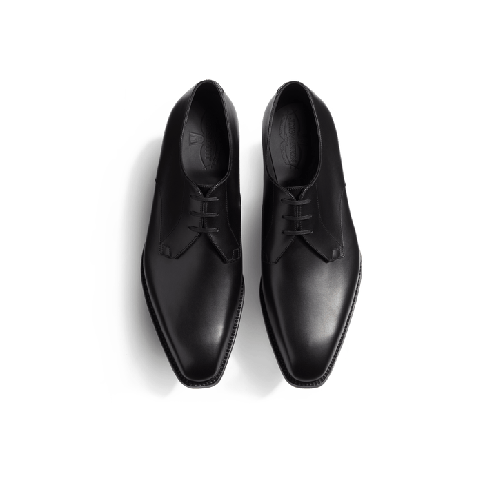 J.m. Weston Derby Trois Œillets Fusain Homme En Cuir Veau Box Noir