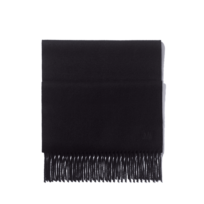 j.m. weston Echarpe cachemire uni Les Promeneurs en Cachemire Noir