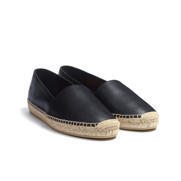 J.m. Weston Espadrille Wait And Sea Femme Cuir Veau Lisse Noir