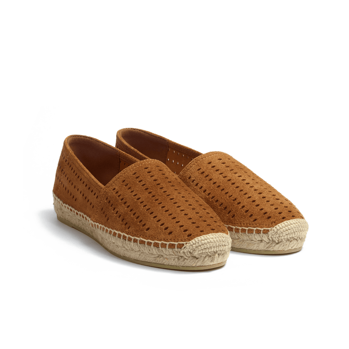 J.m. Weston Espadrille Wait And Sea Homme En Cuir Veau Velours Beachnut