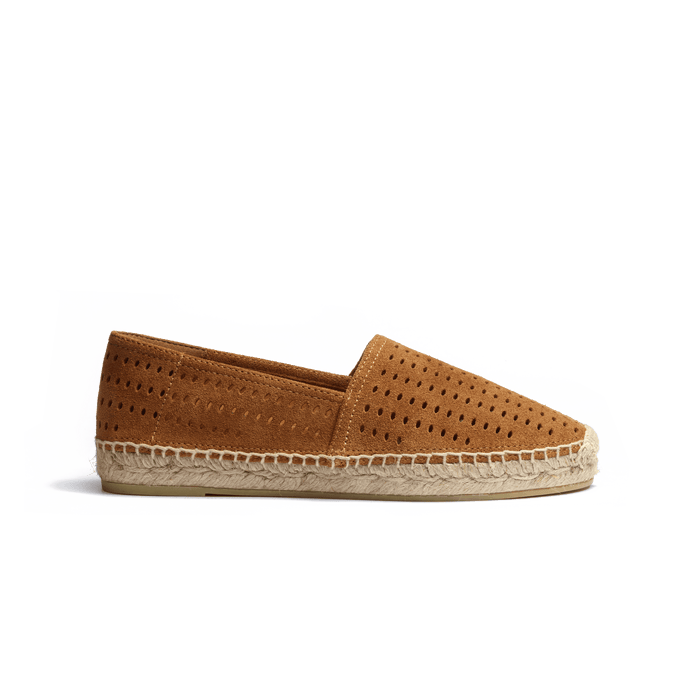 j.m. weston Espadrille Wait and Sea homme en cuir veau velours beachnut