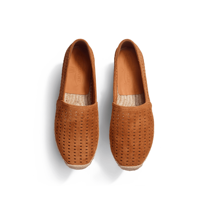 J.m. Weston Espadrille Wait And Sea Homme En Cuir Veau Velours Beachnut