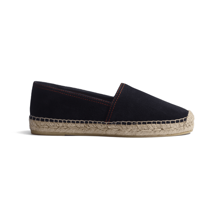 j.m. weston Espadrille Wait and Sea Roland Garros femme en cuir veau velours marine