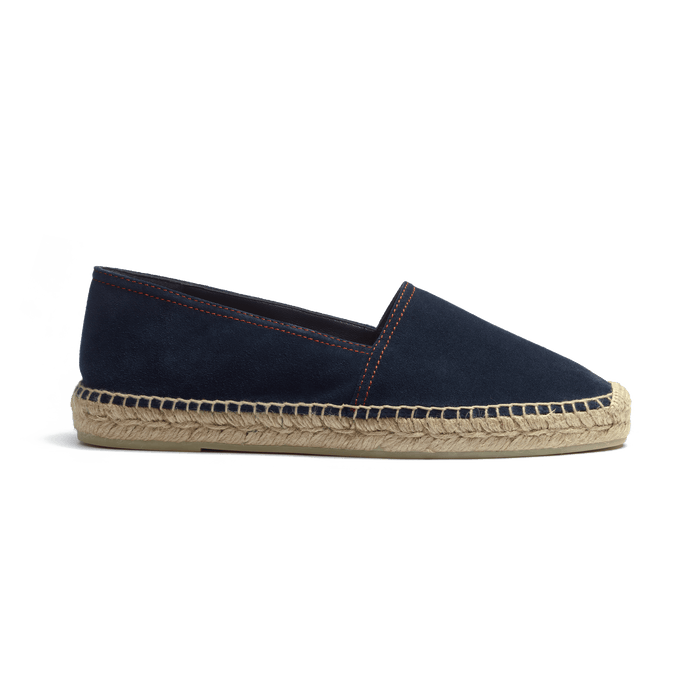 j.m. weston Espadrille Wait and Sea Roland-Garros homme en cuir veau velours marine