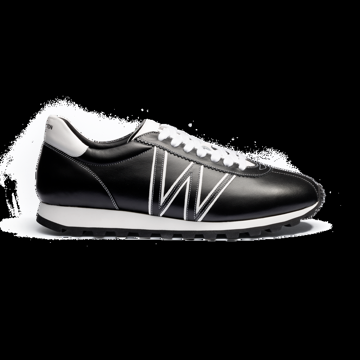 j.m. weston Basket On My Way en cuir lisse noir