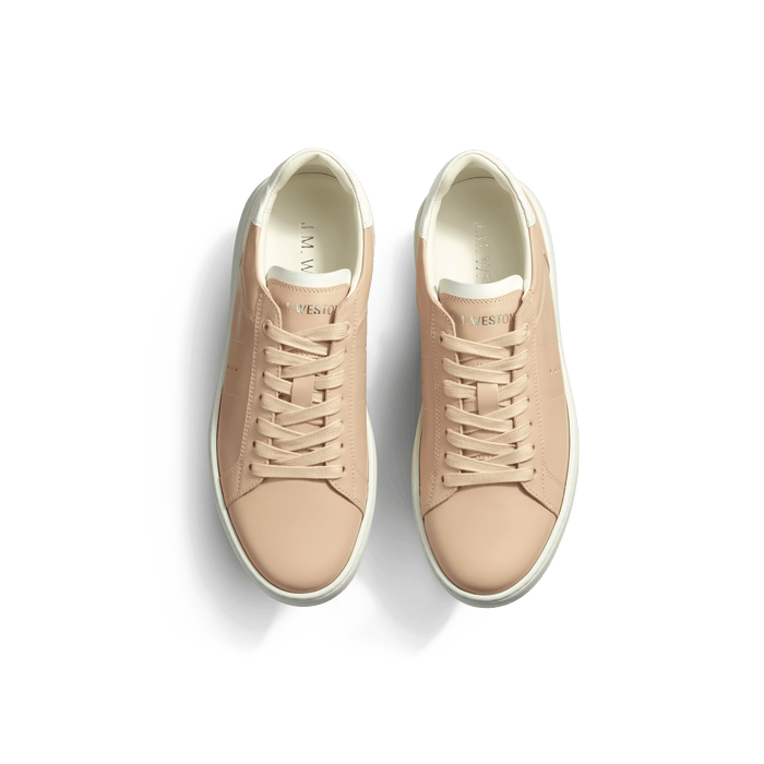 J.m. Weston Basket On Time En Cuir Veau Sport Rose