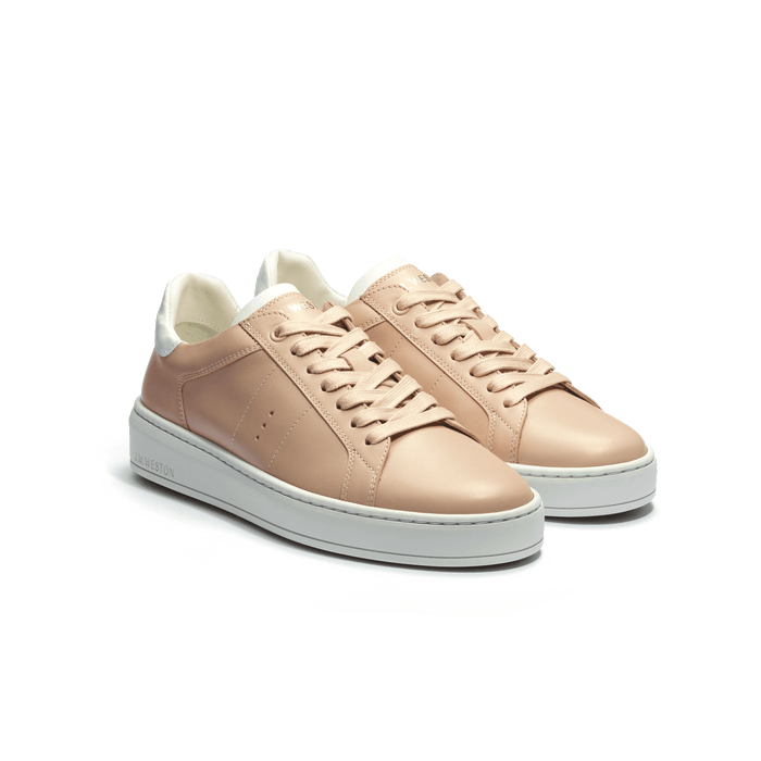 J.m. Weston Basket On Time En Cuir Veau Sport Rose