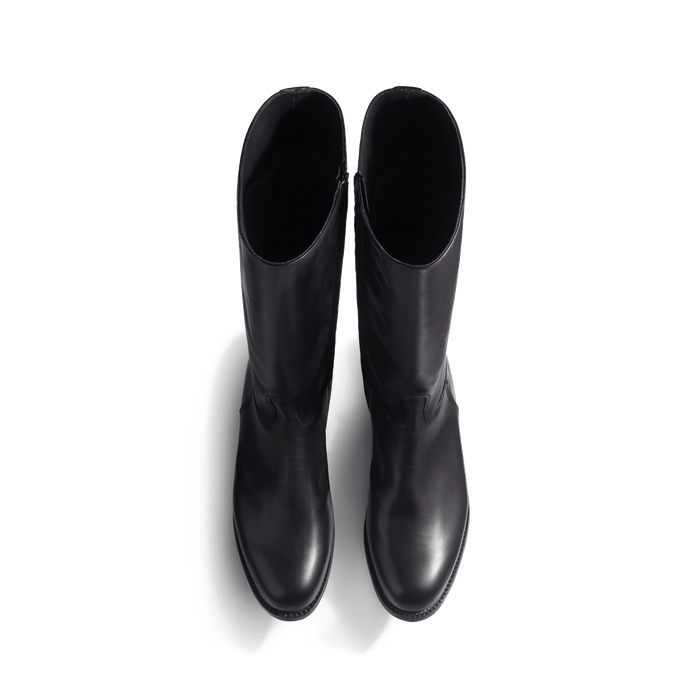 J.m. Weston Botte Femme En Cuir Lisse Noir