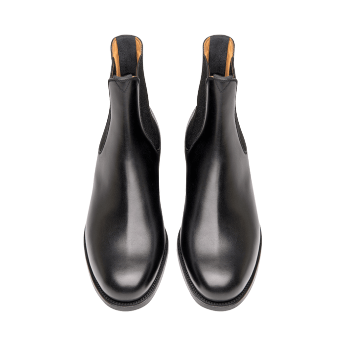 J.m. Weston Bottine Cambre Femme En Cuir Lisse Noir