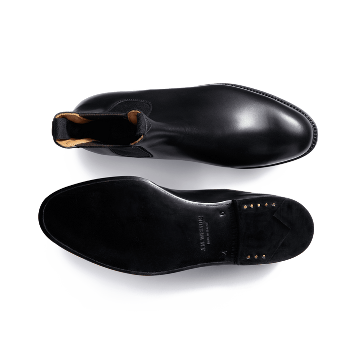 J.m. Weston Bottine Cambre Femme En Cuir Lisse Noir