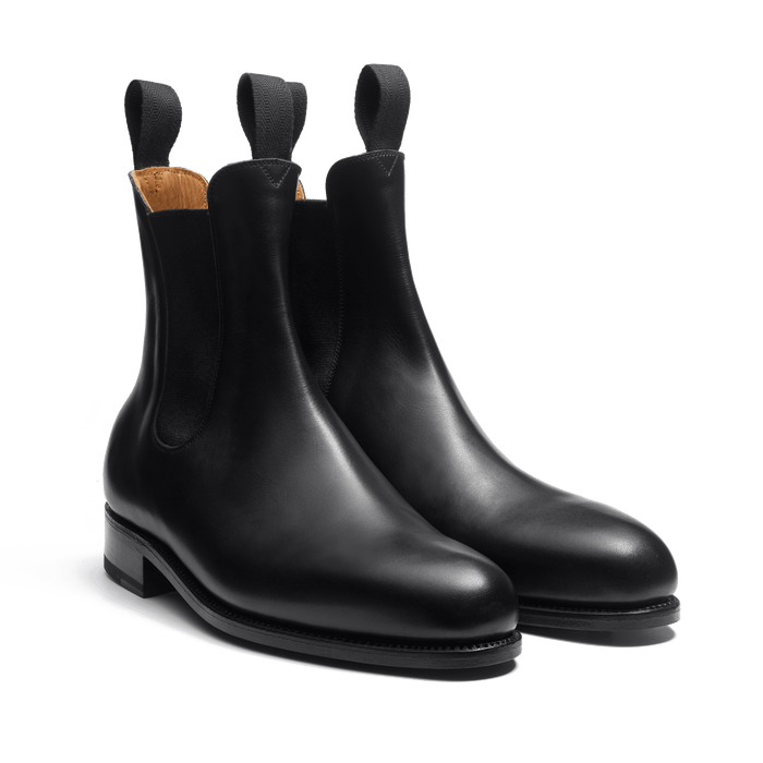 J.m. Weston Bottine Cambre Homme En Cuir Lisse Noir