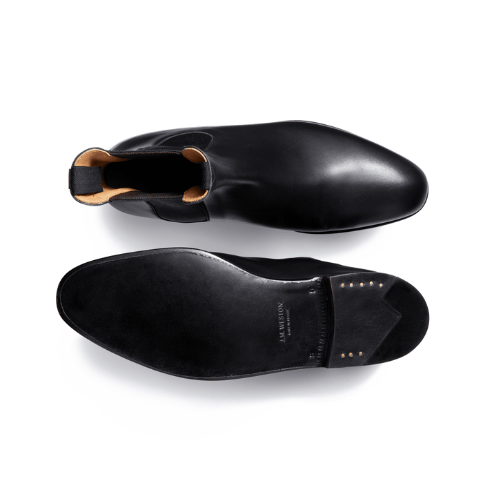 J.m. Weston Bottine Cambre Homme En Cuir Lisse Noir