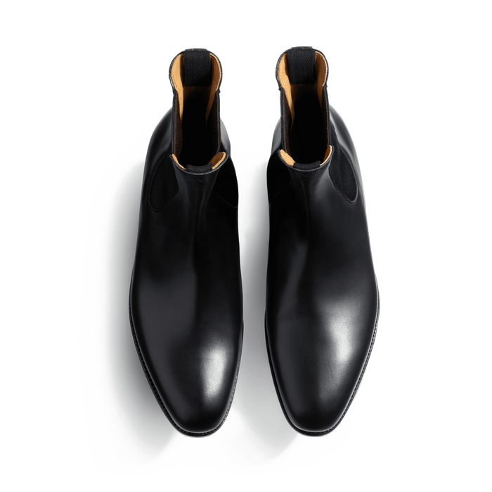 J.m. Weston Bottine Cambre Homme En Cuir Lisse Noir