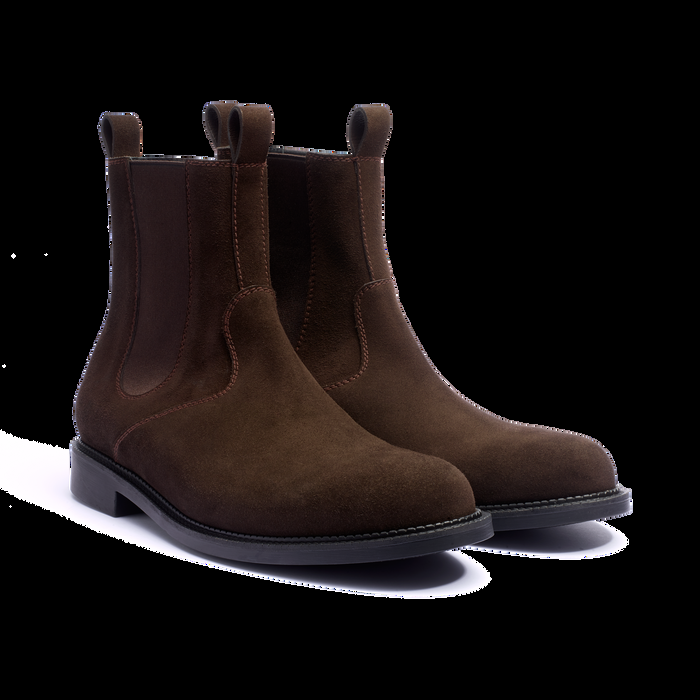 J.m. Weston Bottine Clément Homme En Velours Marron