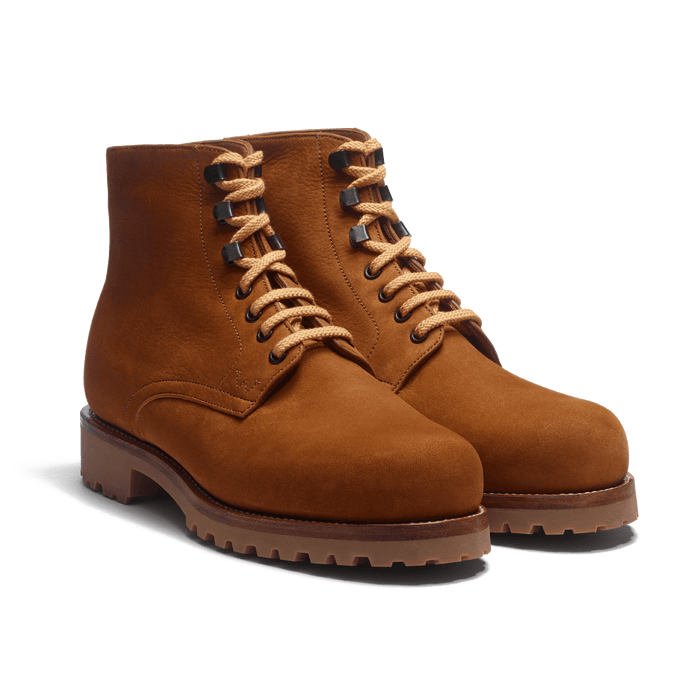 J.m. Weston Bottine Worker Femme En Nubuck Beachnut