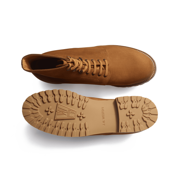 J.m. Weston Bottine Worker Homme En Nubuck Beachnut