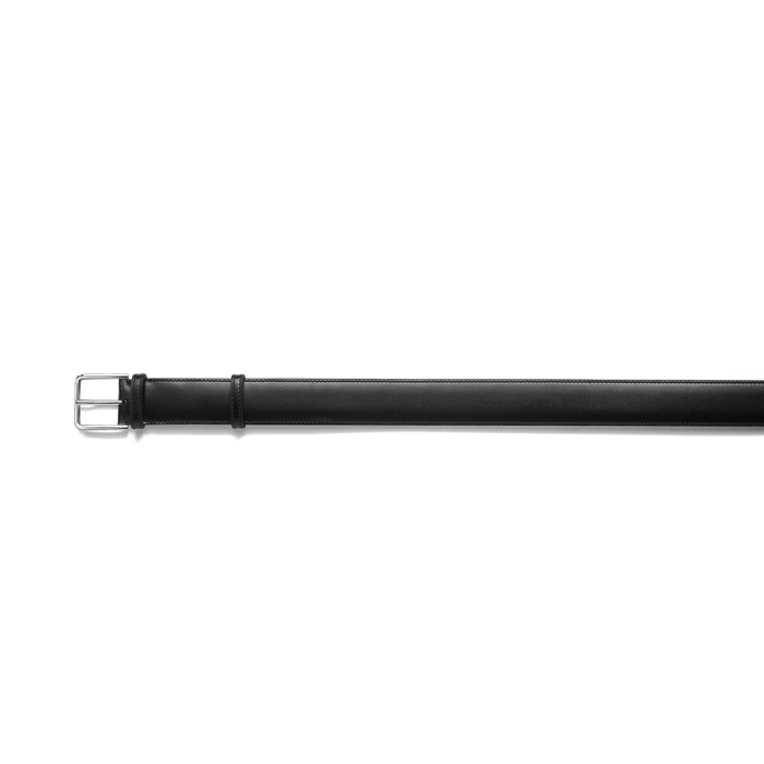 J.m. Weston Ceinture Signature Cuir Veau Box Noir