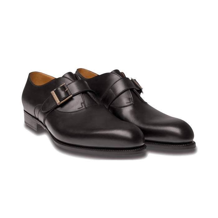 J.m. Weston Derby Boucle Homme En Cuir Lisse Noir