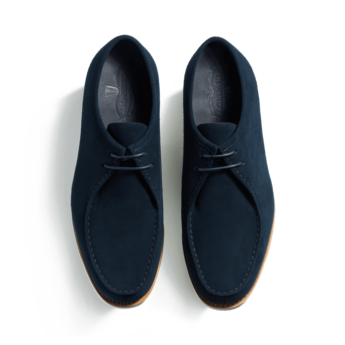 J.m. Weston Derby Cabourg Homme En Velours Bleu