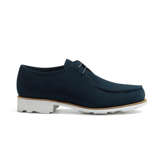 J.m. Weston Derby Cabourg Homme En Velours Bleu