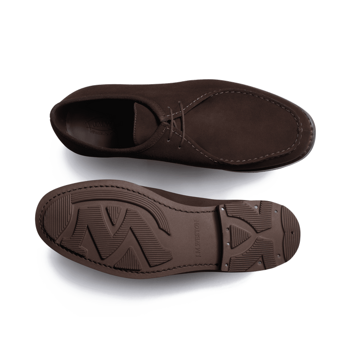 J.m. Weston Derby Cabourg Homme En Velours Marron
