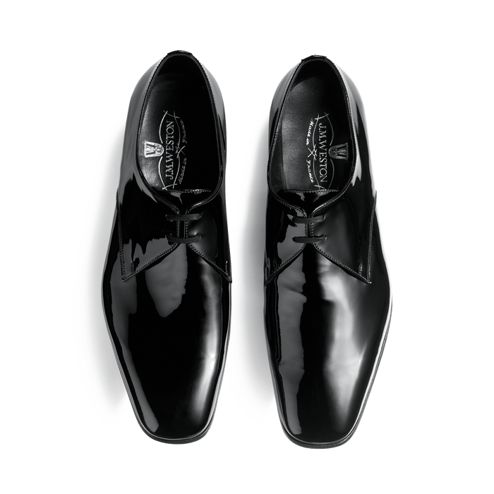 J.m. Weston Derby Cannes Homme En Cuir Vernis Noir
