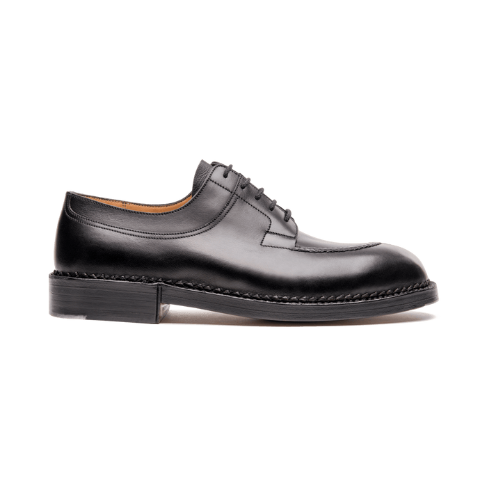 j.m. weston Derby Chasse homme en cuir lisse noir