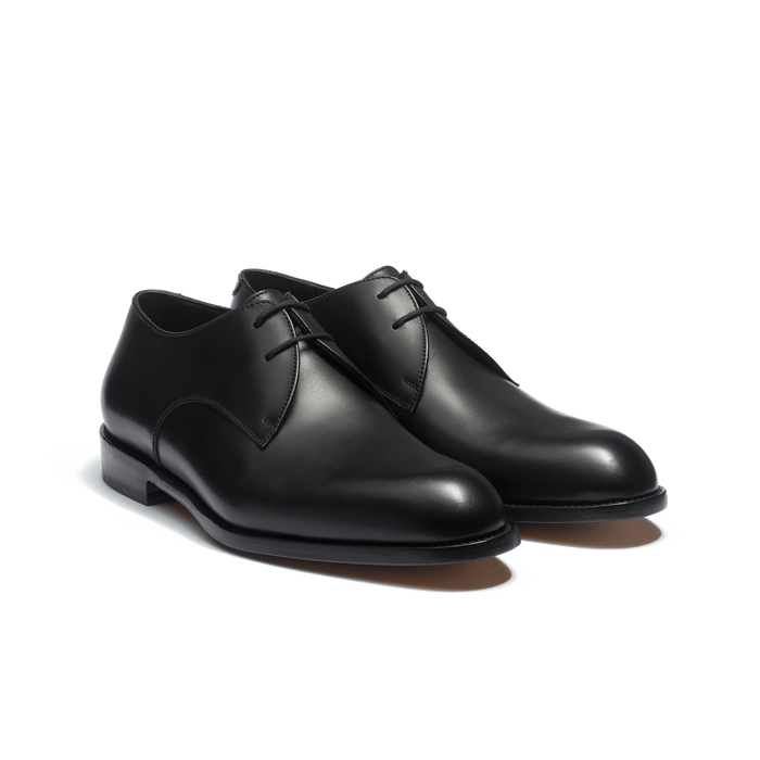 J.m. Weston Derby Edouard Femme En Cuir Lisse Noir