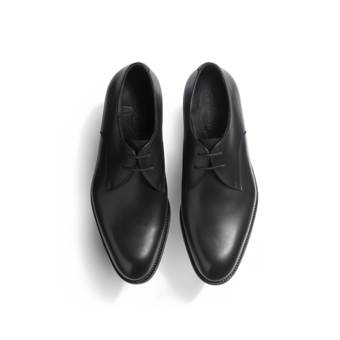 J.m. Weston Derby Edouard Femme En Cuir Lisse Noir