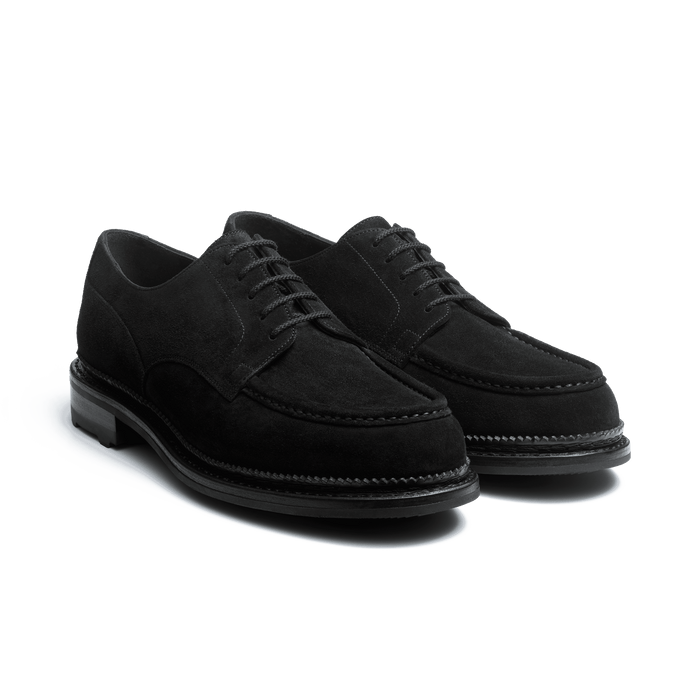 J.m. Weston Derby Golf Eugène Homme En Velours Noir