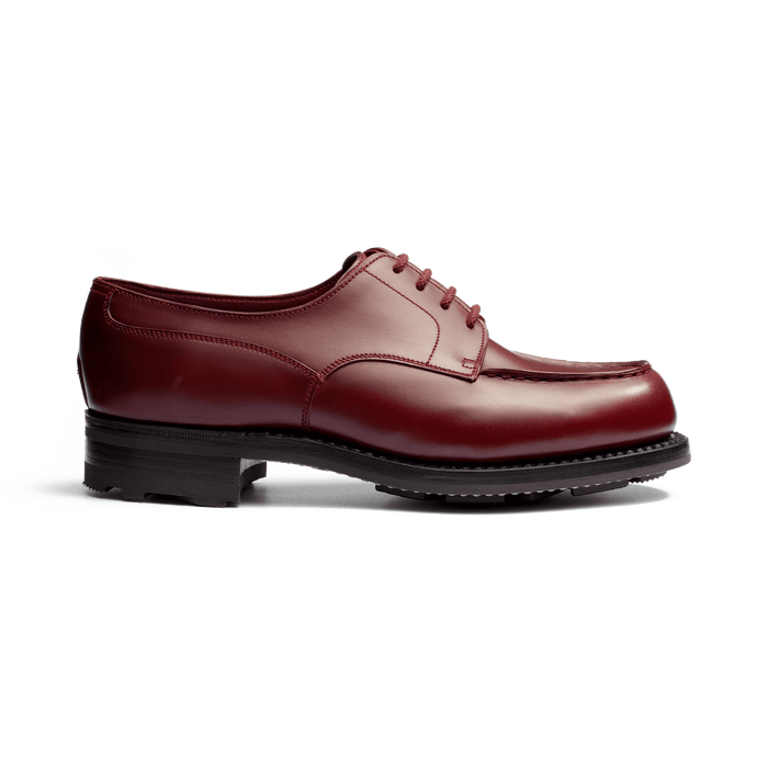 j.m. weston Derby Golf femme en cuir lisse bordeaux