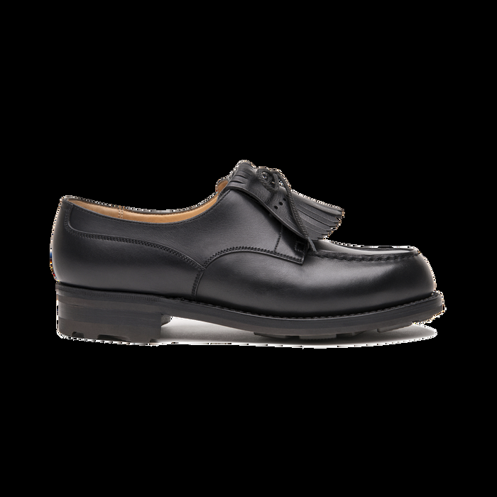 j.m. weston Derby Golf femme en cuir lisse noir