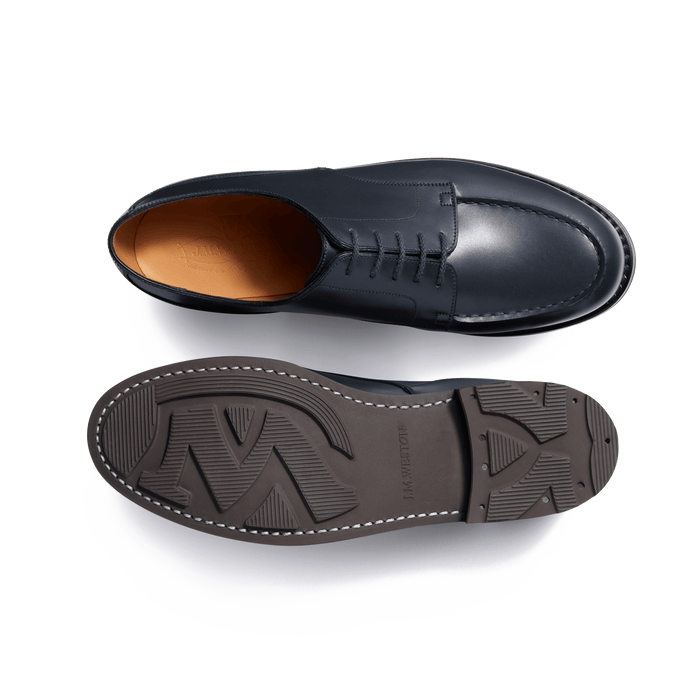 J.m. Weston Derby Golf Homme En Cuir Lisse Bleu