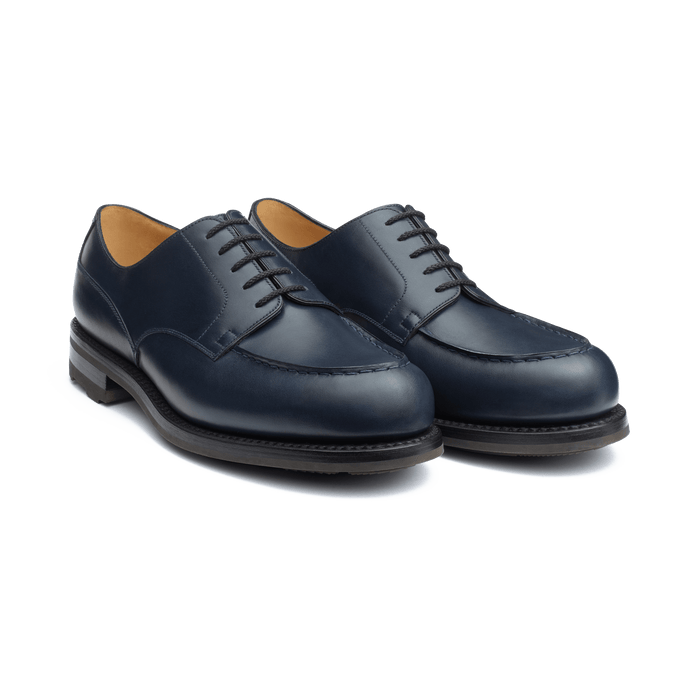 J.m. Weston Derby Golf Homme En Cuir Lisse Bleu