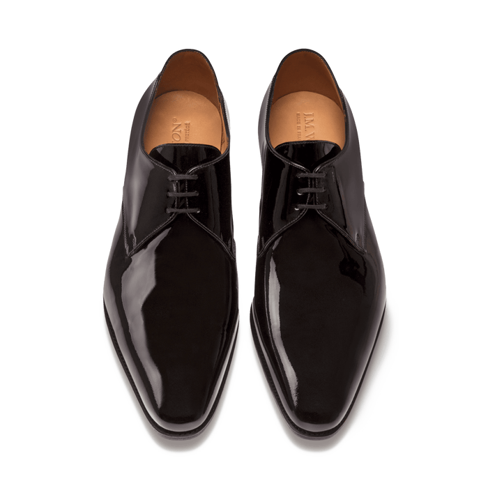 J.m. Weston Derby Homme En Cuir Vernis Noir
