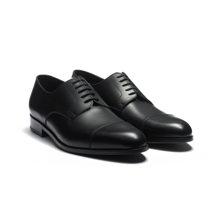 J.m. Weston Derby West Homme En Cuir Lisse Noir