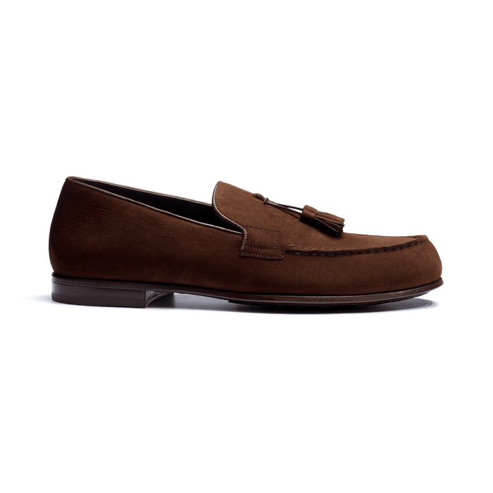 j.m. weston Le Moc' Pampilles homme en nubuck marron