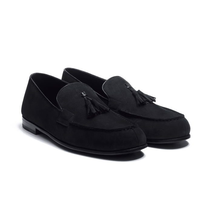 J.m. Weston Le Moc' Pampilles Homme En Nubuck Noir
