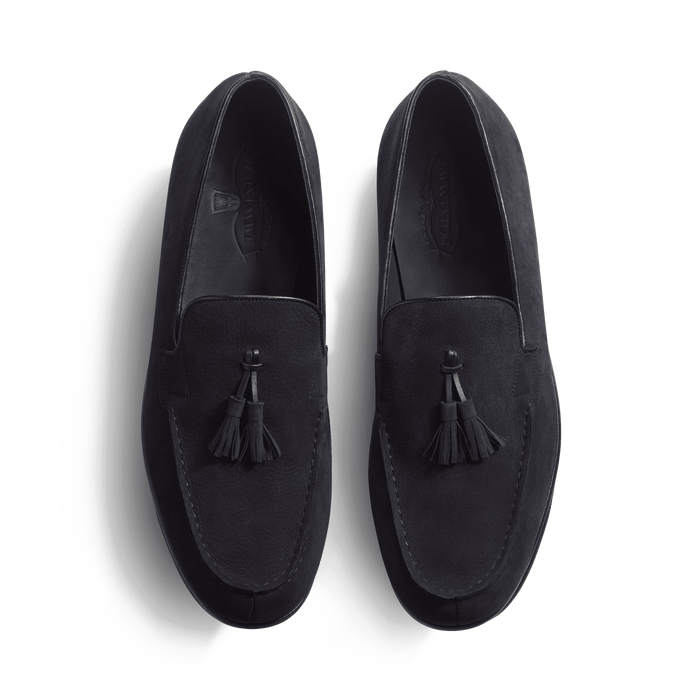 J.m. Weston Le Moc' Pampilles Homme En Nubuck Noir