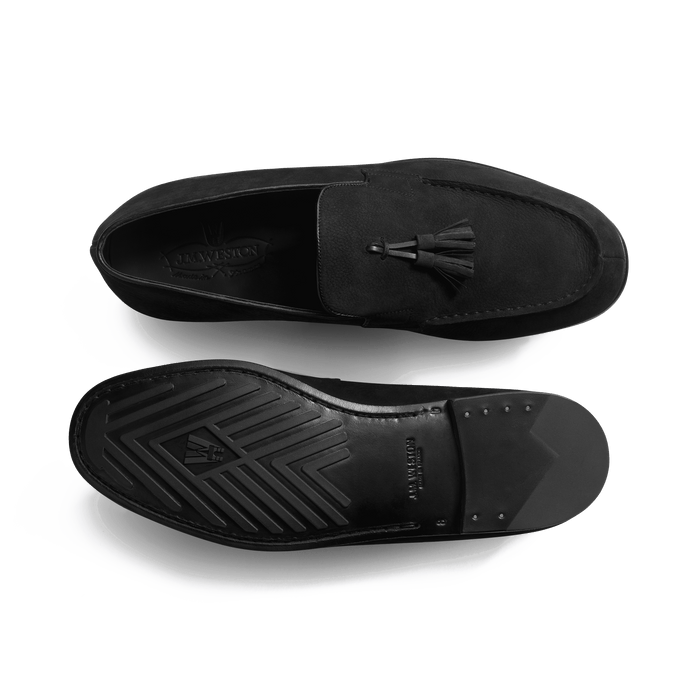 J.m. Weston Le Moc' Pampilles Homme En Nubuck Noir