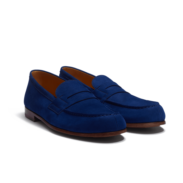 J.m. Weston Le Moc' Weston En Nubuck Bleu De Limoges