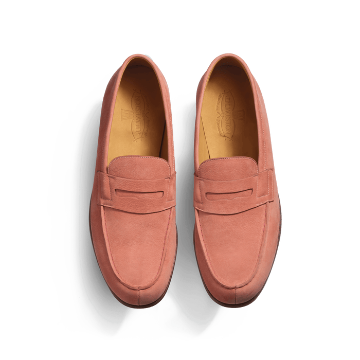 J.m. Weston Le Moc' Weston En Nubuck Bois De Rose
