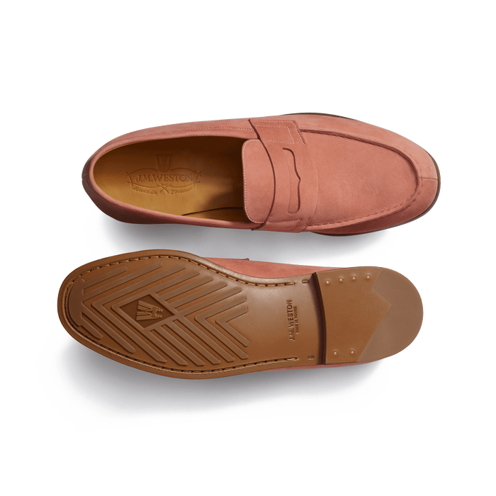 J.m. Weston Le Moc' Weston En Nubuck Bois De Rose