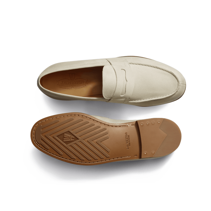 J.m. Weston Le Moc' Weston Homme En Nubuck Craie