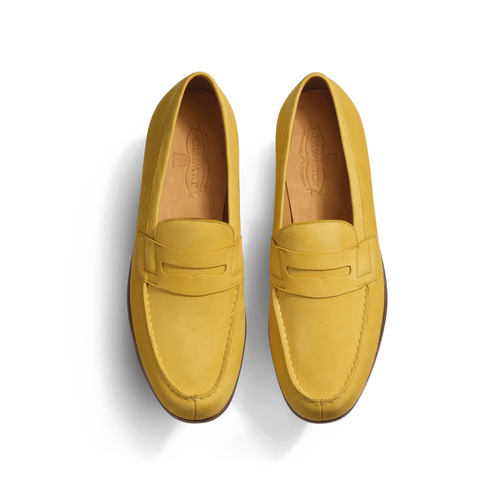 J.m. Weston Le Moc' Weston Homme En Nubuck Jaune
