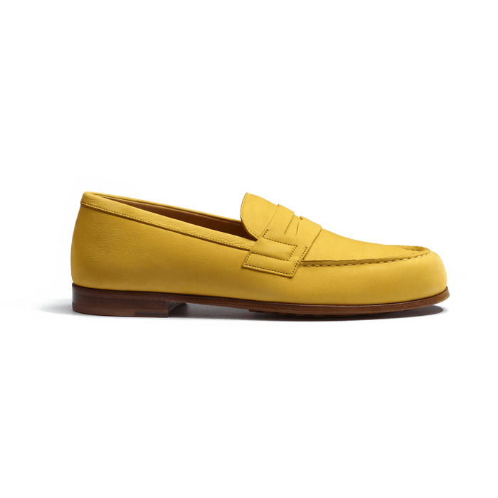 j.m. weston Le Moc' Weston homme en nubuck jaune