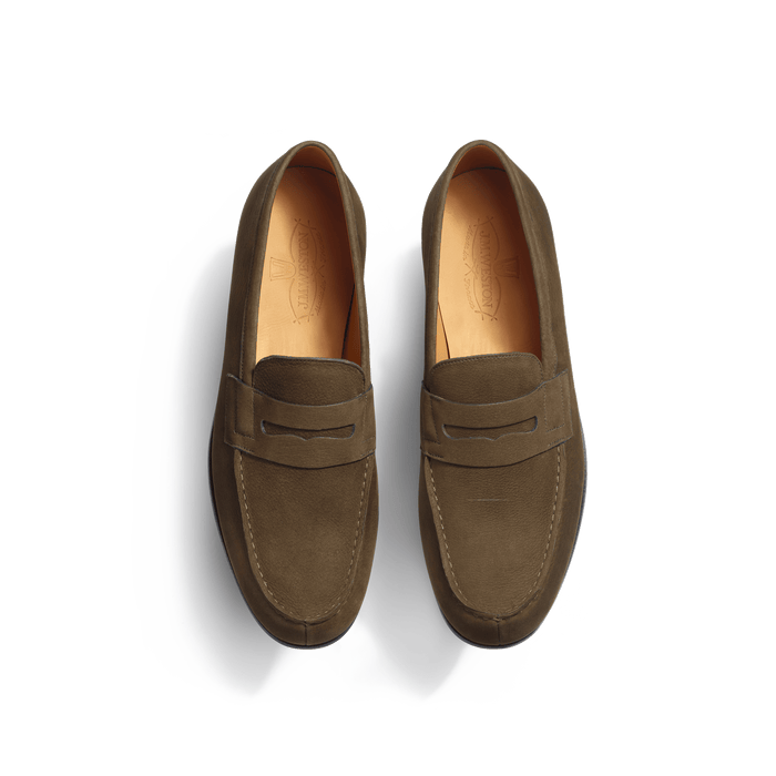 J.m. Weston Le Moc' Weston Homme En Nubuck Kaki