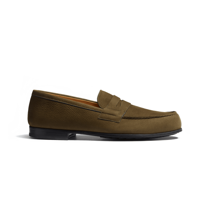 j.m. weston Le Moc' Weston homme en nubuck kaki