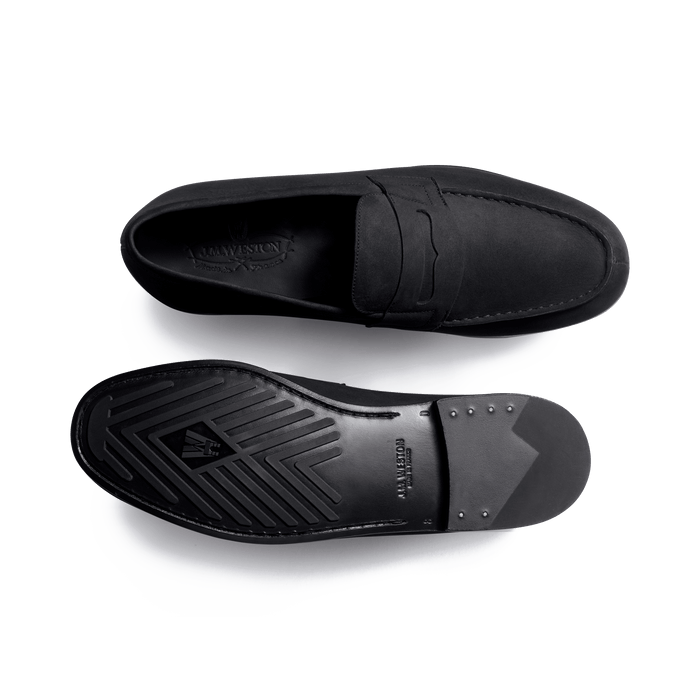 J.m. Weston Le Moc' Weston Homme En Nubuck Noir